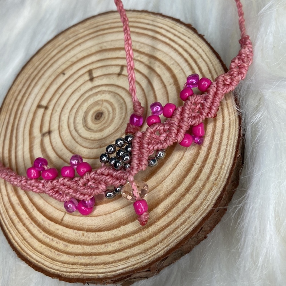 Waterproof Adjustable Macrame Necklace. - image 2